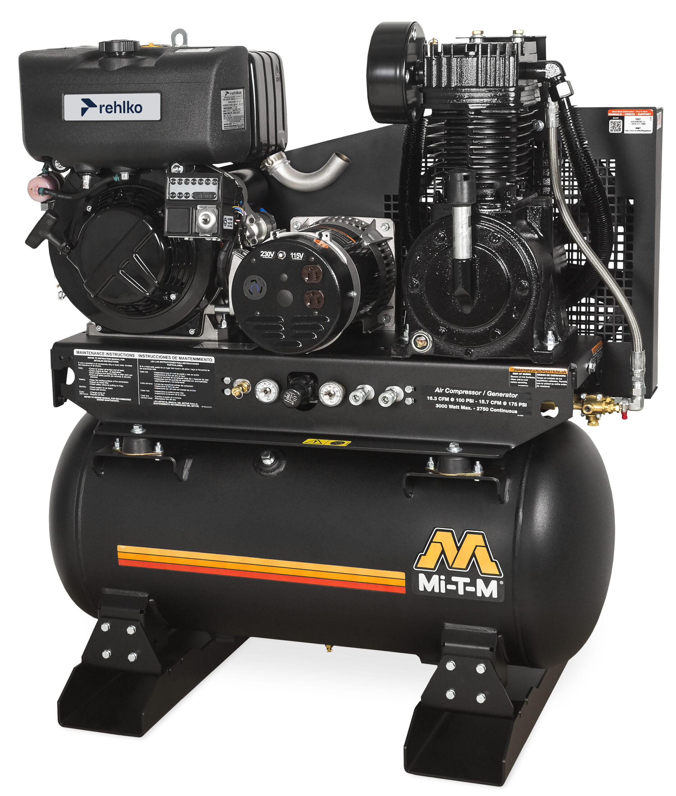 30-GALLON Industrial Two Stage - Diesel AG2-SKD9-30M