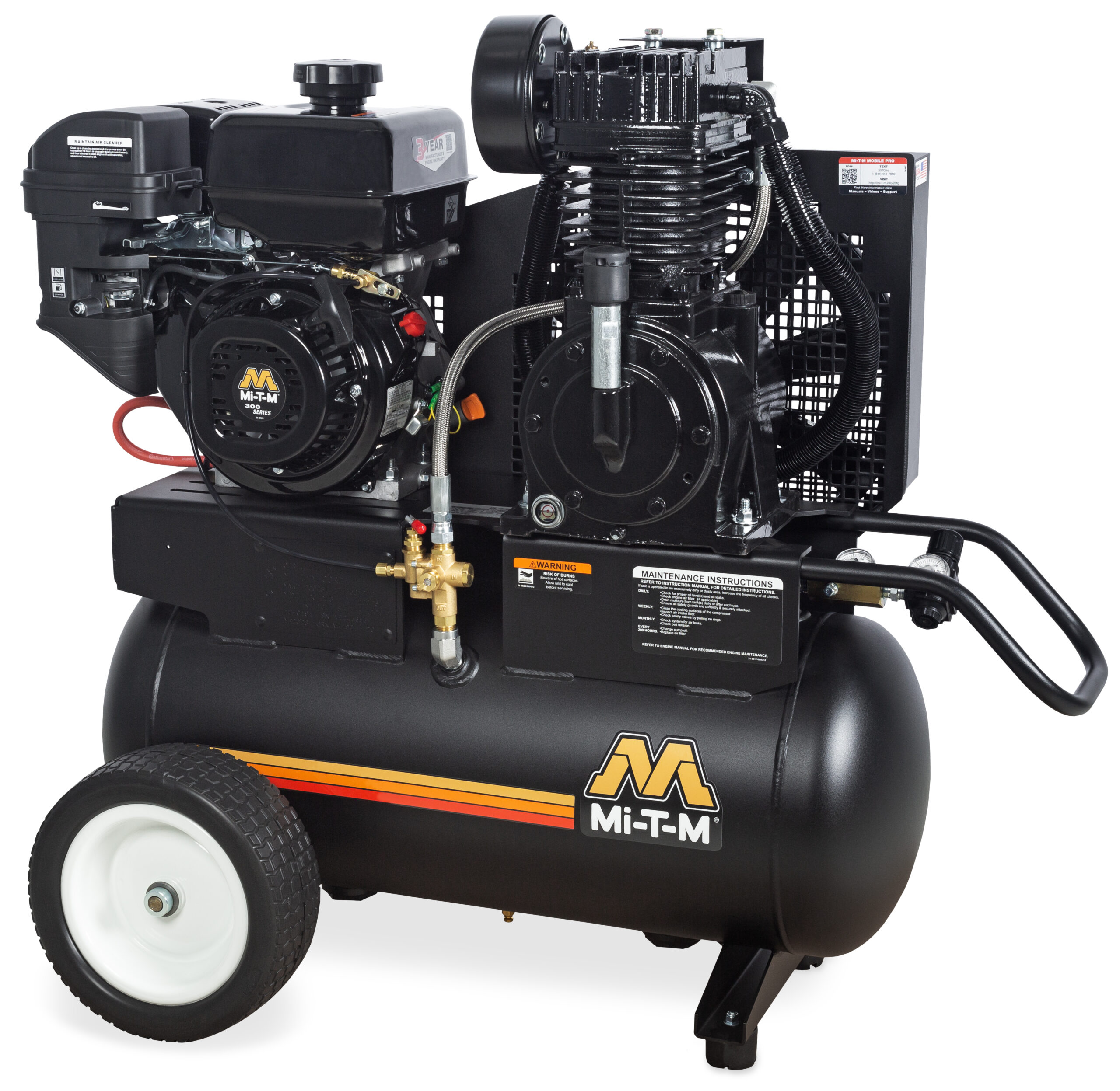 20-GALLON Industrial Two Stage - Gasoline Portable AM2-PM09-20M